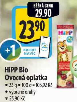 HiPP Bio Ovocná oplatka, 23 g