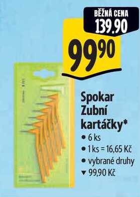 Spokar Zubní kartáčky, 6 ks