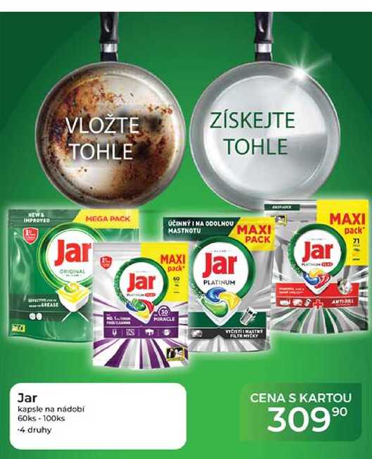 Jar kapsle na nádobí 60ks-100ks
