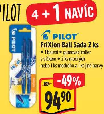PILOT Frixion Ball Sada 2 ks