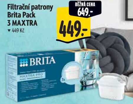 Filtrační patrony Brita Pack 3 MAXTRA