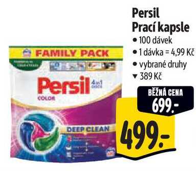 Persil Prací kapsle, 100 dávek 