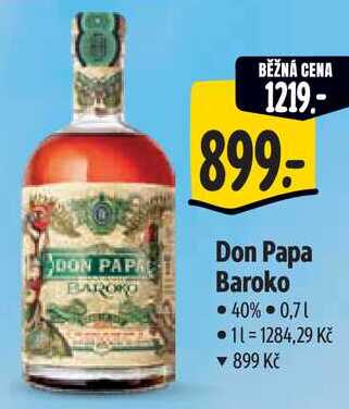Don Papa Baroko, 0,7 l