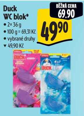 Duck WC blok, 2x 36 g