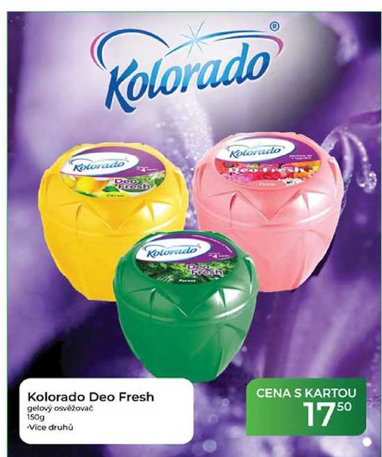 Kolorado Deo Fresh gelový osvěžovač 150g