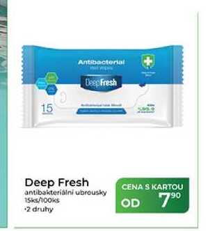 Deep Fresh antibakteriální ubrousky 15ks/100ks