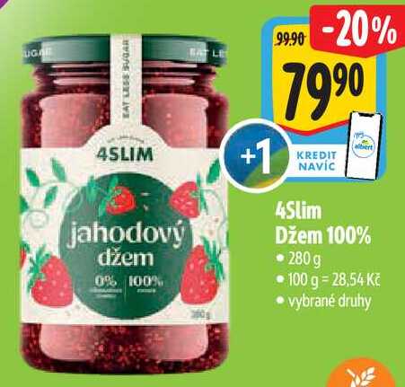 4Slim Džem 100%, 280 g
