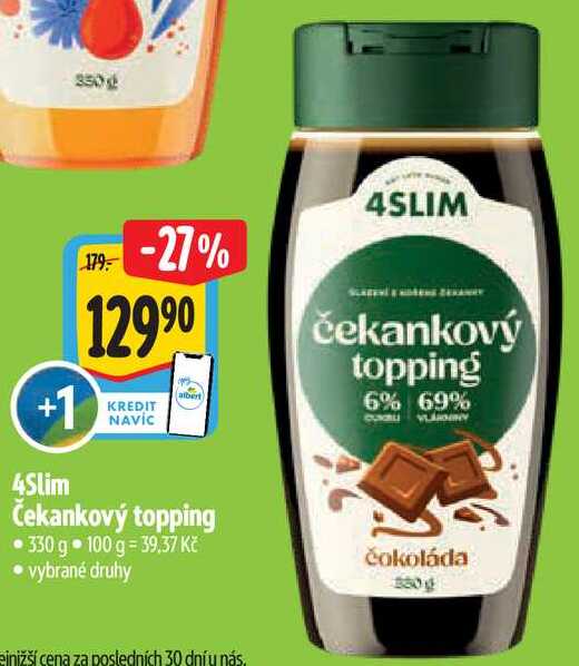4Slim čekankový topping, 330 g