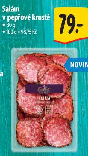 a Salám v pepřové krustĚ, 80 G