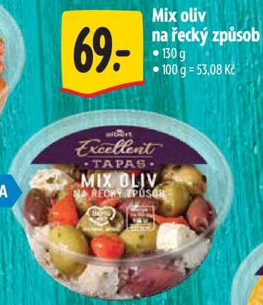 Mix oliv na řecký způsob, 130 g