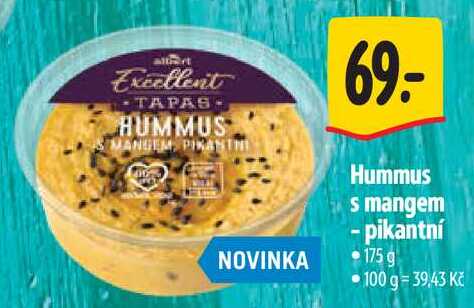 Hummus s mangem -pikantní, 175 g