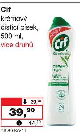 Cif krémový čisticí písek, 500 ml