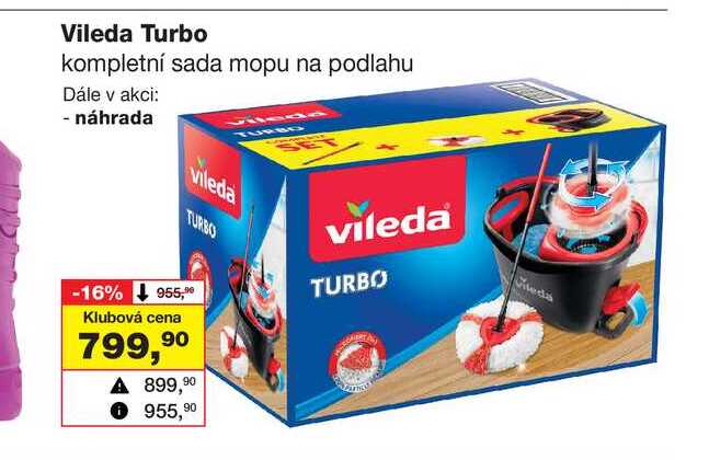Vileda Turbo kompletní sada mopu na podlahu