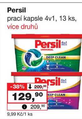 Persil prací kapsle 4v1, 13 ks