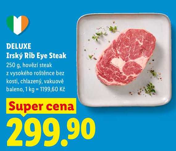 DELUXE Irský Rib Eye Steak, 250 g