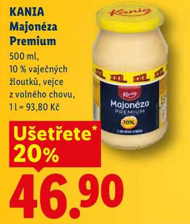 KANIA Majonéza Premium, 500 ml