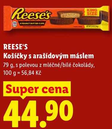 REESE'S Košíčky s arašídovým máslem, 79 g