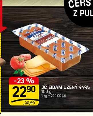JČ EIDAM UZENÝ 44% 100 g