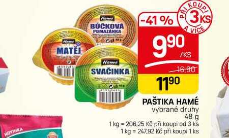 PAŠTIKA HAMÉ vybrané druhy 48 g 