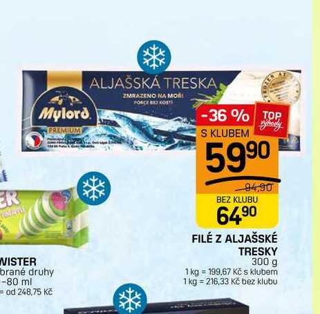 FILÉ Z ALJAŠSKÉ TRESKY 300 g