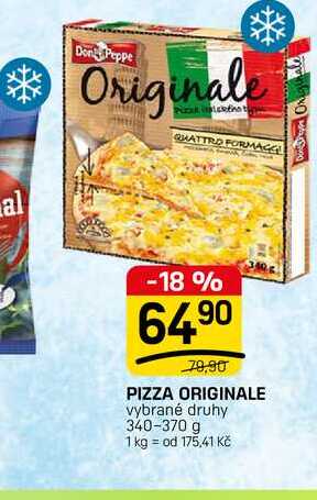 PIZZA ORIGINALE vybrané druhy 340-370 g