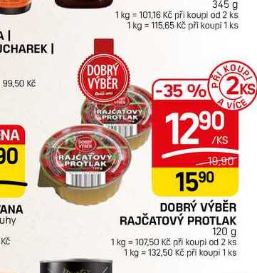 DOBRÝ VÝBĚR RAJČATOVÝ PROTLAK 120 g