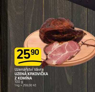 UZENÁ KRKOVIČKA Z KOMÍNA 100 g 