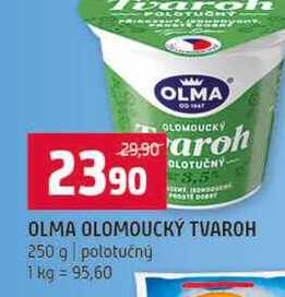 OLMA OLOMOUCKÝ TVAROH 250 g polotučný