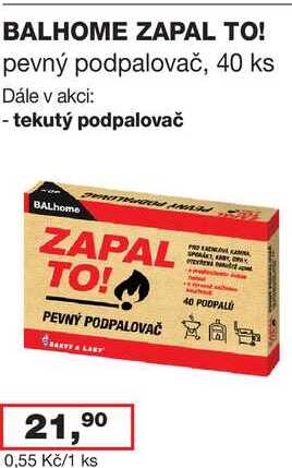 BALHOME ZAPAL TO! 40 ks