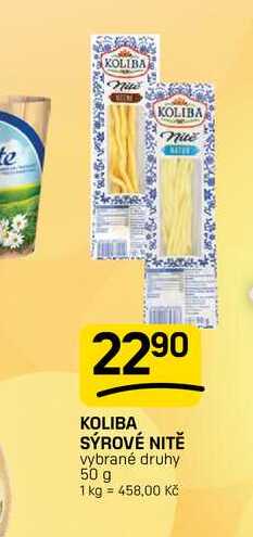 KOLIBA SÝROVÉ NITĚ vybrané druhy 50 g