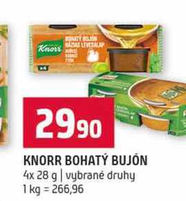 KNORR BOHATÝ BUJÓN 4x 28 g vybrané druhy