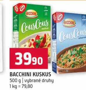 BACCHINI KUSKUS 500 g vybrané druhy