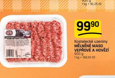 MĚLNĚNÉ MASO VEPŘOVÉ A HOVĚZÍ 600 g