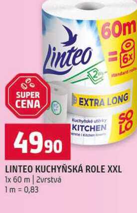 LINTEO KUCHYŇSKÁ ROLE XXL 1x 60 m 2vrstvá