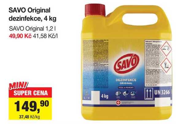 SAVO Original dezinfekce, 4 kg