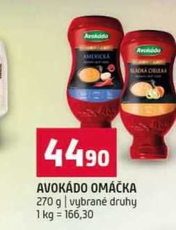 AVOKÁDO OMÁČKA 270 g vybrané druhy