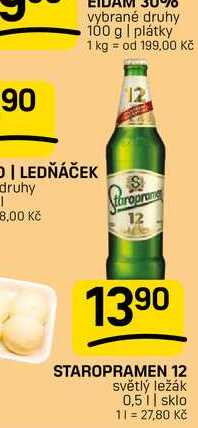 STAROPRAMEN 12 světlý ležák 0,5l