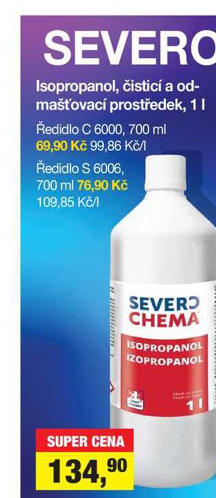 Isopropanol, čisticí a odmašťovací prostředek, 1 l