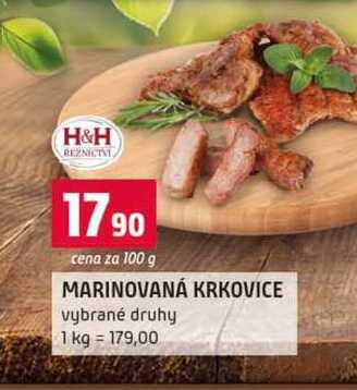 MARINOVANÁ KRKOVICE vybrané druhy 1 kg 100g