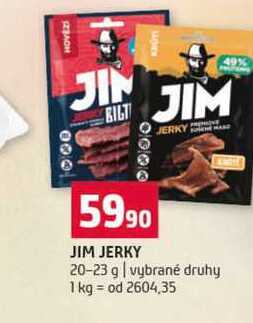 JIM JERKY 20-23 g vybrané druhy 
