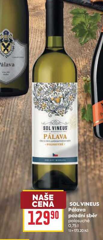 SOL VINEUS Ράιανα pozdní sběr polosuché 0,75l