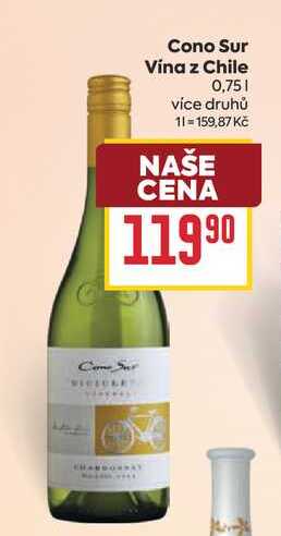 Cono Sur Vína z Chile 0,751