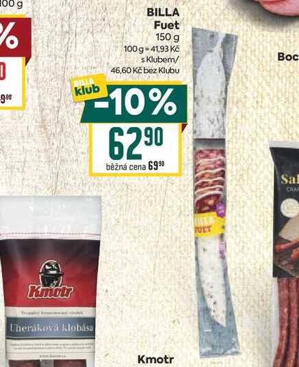 BILLA Fuet 150 g