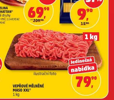 VEPŘOVÉ MĚLNĚNÉ MASO XXL 1 kg