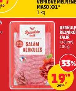HERKULES ŘEZNÍKŮV TALÍŘ krájený 100g