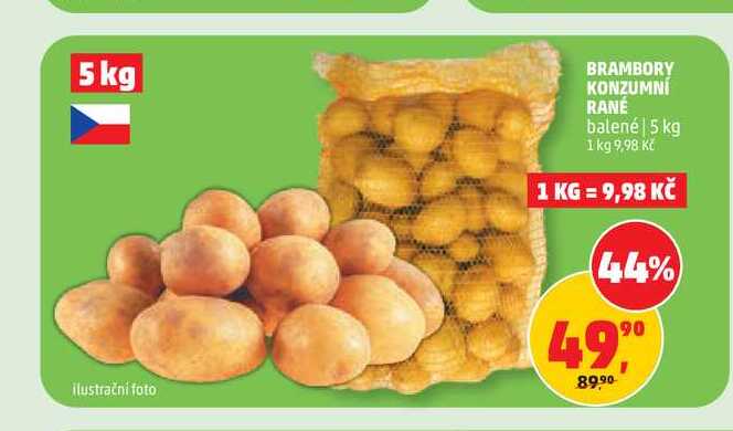 BRAMBORY KONZUMNÍ RANÉ 5kg