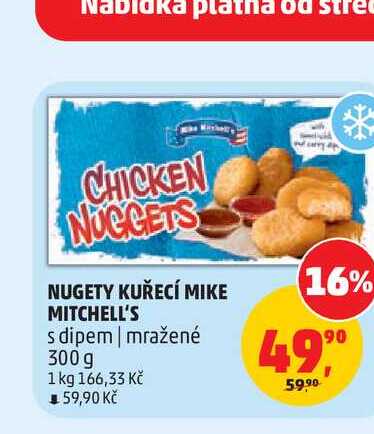 NUGETY KUŘECÍ MIKE MITCHELL'S s dipem | mražené 300 g