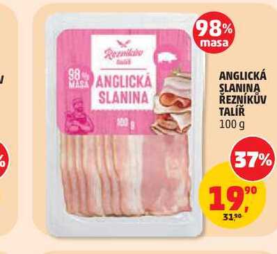 ANGLICKÁ SLANINA ŘEZNÍKŮV TALÍŘ 100g