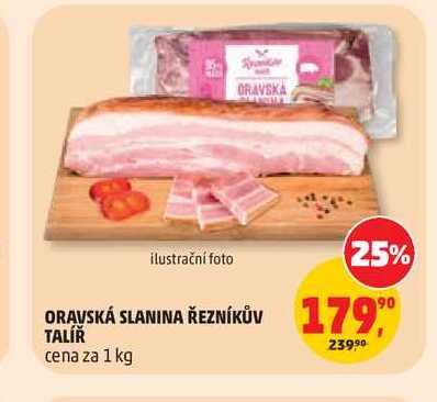 ORAVSKÁ SLANINA ŘEZNÍKŮV TALÍŘ 1kg