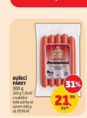 KUŘECÍ PÁRKY 300 g